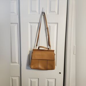 Tory Burch Block T Satchel, Tan Color